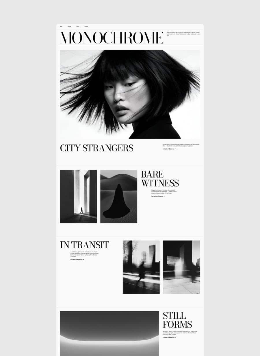 Minimal one-page Carrd template for listing creative projects